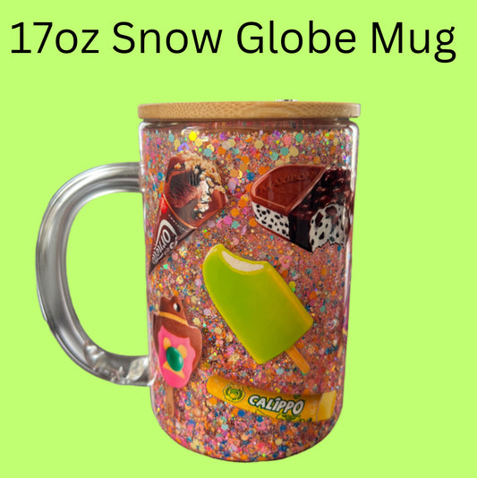 17oz Mug Custom Snow Globe (Made on Tiktok Live)